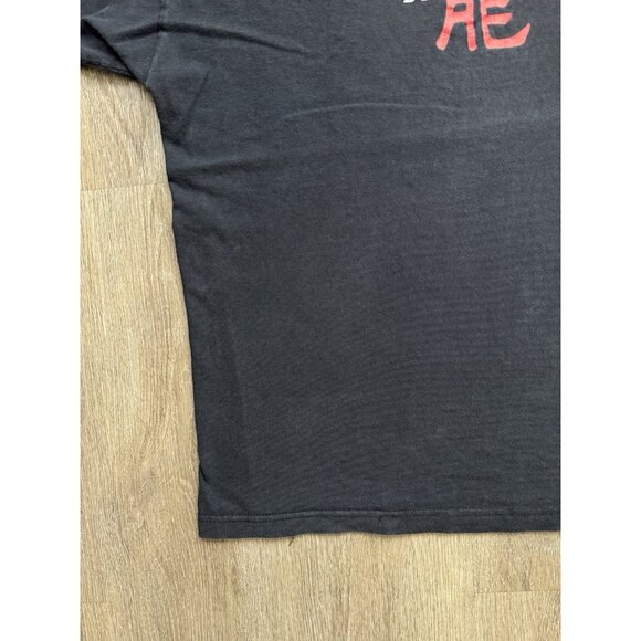 Vintage Y2K Bruce Lee Chinese Character Movie TV Martial Arts Black Shirt Rare T - Picture 5 of 12